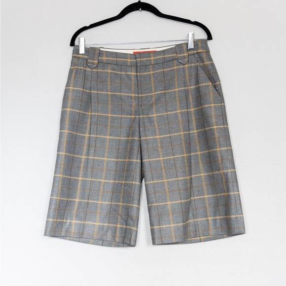 Cartonnier from Anthropologie culottes sz4 in heathered windowpane plaid - Picture 1 of 2
